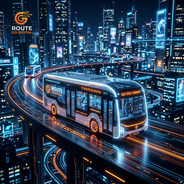 Route Go Digital Branding Illustration